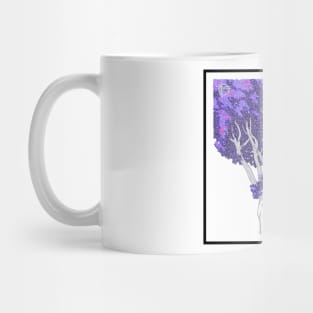 Purple Tree Circle Design Mug